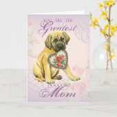 Mastiff Hearts Mama Karte (Gelbe Blume)