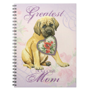 Mastiff Hearts Mama Notizblock