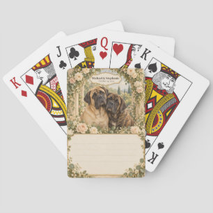 Mastiff-Hochzeitsgästebuch-Unterschriften-Deck Spielkarten