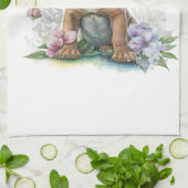 Mastiff Hund Mama Floral Geschirrtuch (Gefaltet)