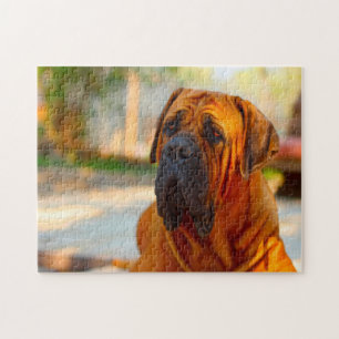 Mastiff-Hund. Puzzle