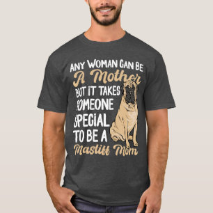 Mastiff-Hundemama Englische Mastiff-Mama Retro T-Shirt