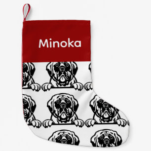 Mastiff Hundsocken Maßgeschneiderte Hundesocken -  Kleiner Weihnachtsstrumpf