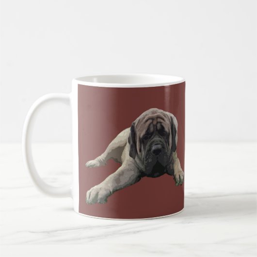 Mastiff-Kaffee-Tasse Kaffeetasse (Links)