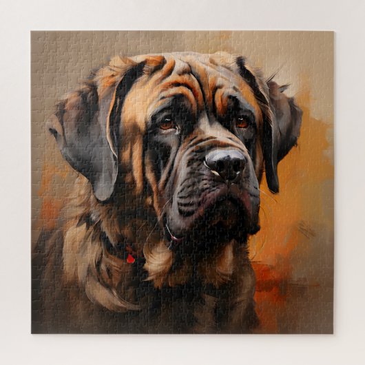 Mastiff Kunstvoll wandern Puzzle (Vertikal)