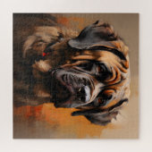 Mastiff Kunstvoll wandern Puzzle (Horizontal)