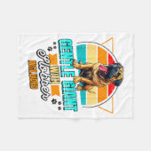 Mastiff Lover Funny Mastiff Dog Retro  Fleecedecke (Vorderseite (Horizontal))