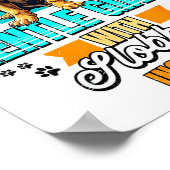 Mastiff Lover Funny Mastiff Dog Retro  Poster (Ecke)