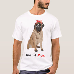 Mastiff Mama Dog Bandana Pet Lover Geschenk WoMast T-Shirt