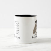 Mastiff-Mama-Tasse Zweifarbige Tasse (Mittel)