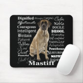 Mastiff-Merkmale Mousepad (Mit Mouse)
