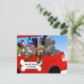Mastiff Moving & Storage Postkarte (Stehend Vorderseite)