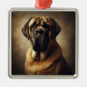 Mastiff Ornament Aus Metall (Vorne)