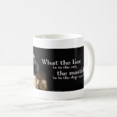 Mastiff-Paar-Tasse Kaffeetasse (VorderseiteRechts)