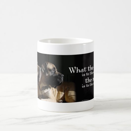 Mastiff-Paar-Tasse Kaffeetasse (Mittel)