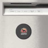 Mastiff Physiklehrer Hunde Liebhaber Magnet (In Situ (Geschirrspüler))