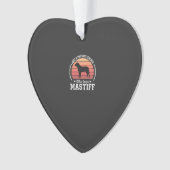 Mastiff Physiklehrer Hunde Liebhaber Ornament (Vorderseite)