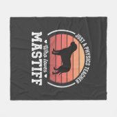 Mastiff-Physiklehrer-Hundefreund Fleecedecke (Vorderseite (Horizontal))
