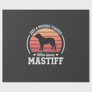 Mastiff-Physiklehrer-Hundefreund Geschenkpapier