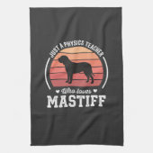 Mastiff-Physiklehrer-Hundefreund Geschirrtuch (Vertikal)