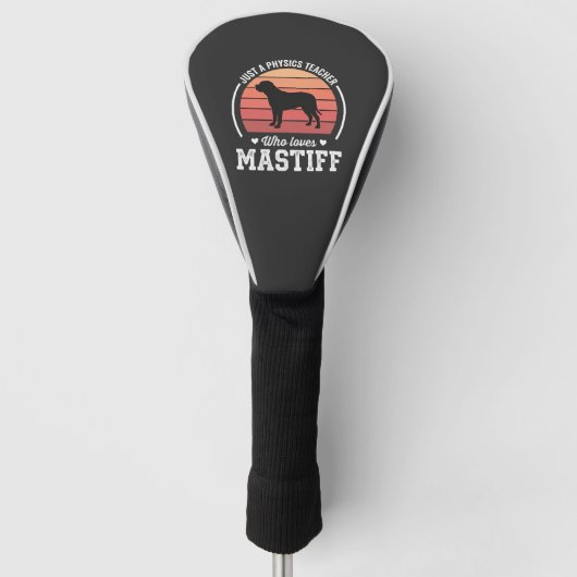 Mastiff-Physiklehrer-Hundefreund Golf Headcover (Vorderseite)