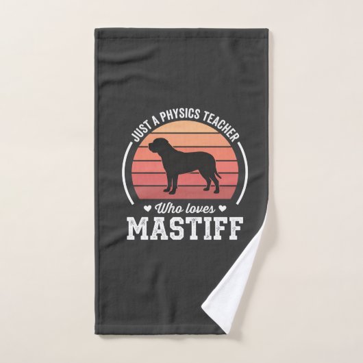 Mastiff-Physiklehrer-Hundefreund Handtuch (Handtuch)