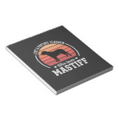 Mastiff-Physiklehrer-Hundefreund Notizblock (angewinkelt)