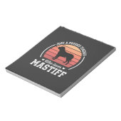 Mastiff-Physiklehrer-Hundefreund Notizblock (Rotiert)