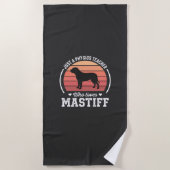 Mastiff-Physiklehrer-Hundefreund Strandtuch (Vorderseite)