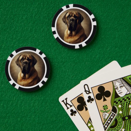 Mastiff Pokerchips (Pokertisch (doppelt))