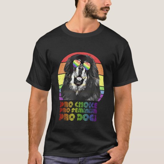 Mastiff Pro Choice Pro Feminism Pro Hunde Lgbtq Fe T-Shirt (Vorderseite)