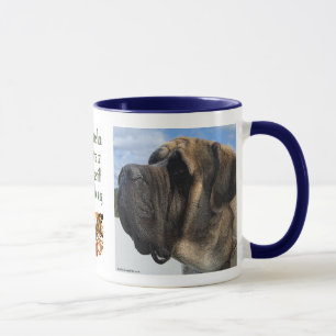 Mastiff-Profil mit der Zitat-Tasse Tasse