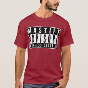 Mastiff-ratgebende drahtlose Sicherheit T-Shirt