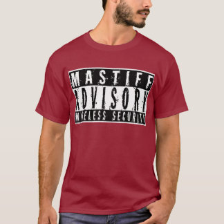 Mastiff-ratgebende drahtlose Sicherheit T-Shirt