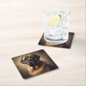 Mastiff Rechteckiger Pappuntersetzer (Vor Ort)