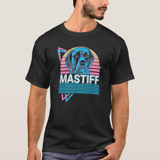 Mastiff Retro T-Shirt (Vorderseite)
