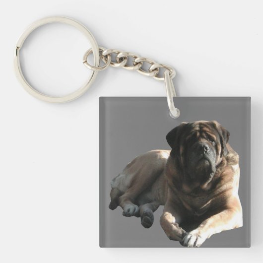 Mastiff Sanfter Riese Schlüsselanhänger (Vorderseite)