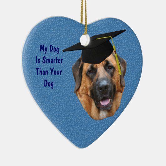 Mastiff Smarter Funny Dog Ornament (Rechts)