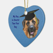 Mastiff Smarter Funny Dog Ornament (Links)