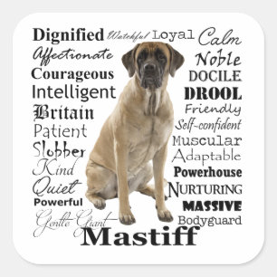 Mastiff Tracks Stickers