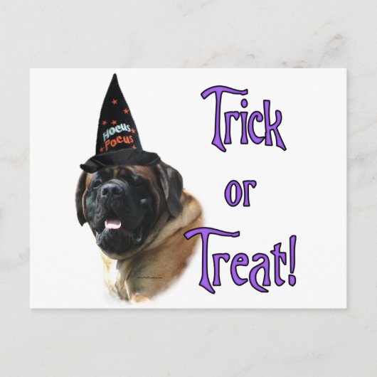Mastiff-Trick Postkarte (Vorderseite)