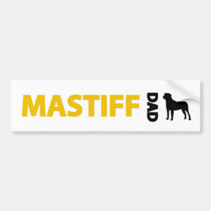 Mastiff-Vater Autoaufkleber