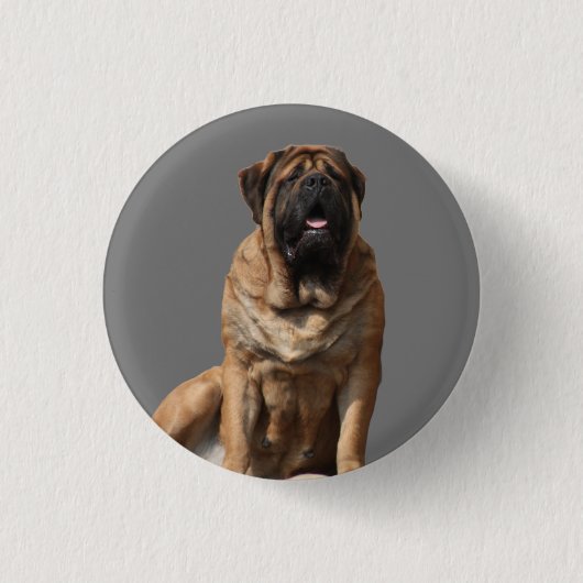Mastiff Vatertag Best Friends  Button (Vorderseite)