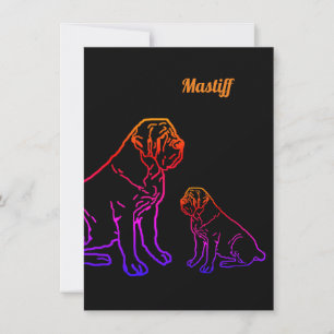 Mastiff Vatertag Best Friends Einladung
