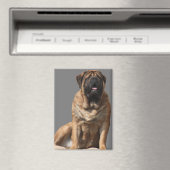 Mastiff Vatertag Best Friends  Magnet (In Situ (Geschirrspüler))