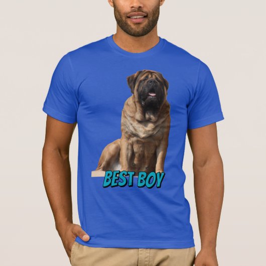 Mastiff Vatertag Best Friends T-Shirt (Vorderseite)