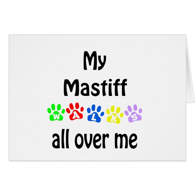 Mastiff Walks Design (Vorderseite (Horizontal))