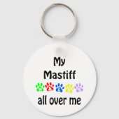 Mastiff Walks Design Schlüsselanhänger (Rückseite)