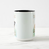 Mastiff Watercolor Personalized Dog Tasse (Zentrum)