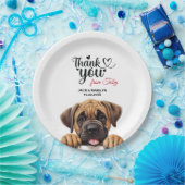 Mastiff Wedding Vielen Dank Pappteller (Party)